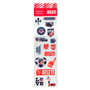 CYP BRANDS Set de Papelería Atlético de Madrid con Portatodo, Lápiz, Goma, Sacapuntas, Bolígrafo, Subrayador y Pegatinas