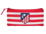 CYP BRANDS Set de Papelería Atlético de Madrid con Portatodo, Lápiz, Goma, Sacapuntas, Bolígrafo, Subrayador y Pegatinas