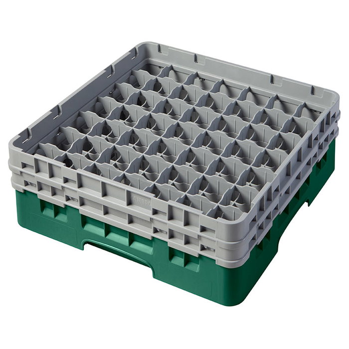 CAMBRO Cesta de lavado 49 comp. 2 alturas Verde sherwood CAMBRO Cesta de lavado 49 comp. 2 alturas Verde sherwood