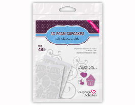 Scrapbook Adhesives by 3L Adhesivo espuma 3D magdalenas blanco 48u.