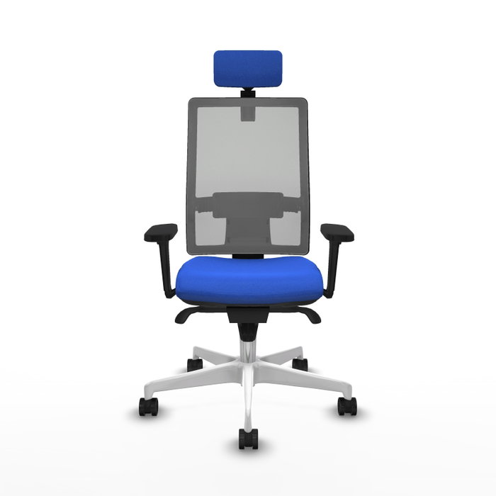 PIQUERAS Y CRESPO Silla de oficina Horna con mecanismo Sincro, Azul y Gris PIQUERAS Y CRESPO Silla de oficina Horna con mecanismo Sincro, Azul y Gris