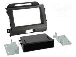 ACV Bastidor de montaje de radio para Kia Sportage 2010-2016 2 DIN Gris Oscuro