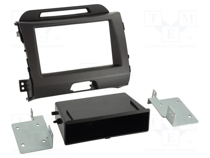 ACV Bastidor de montaje de radio para Kia Sportage 2010-2016 2 DIN Gris Oscuro ACV Bastidor de montaje de radio para Kia Sportage 2010-2016 2 DIN Gris Oscuro
