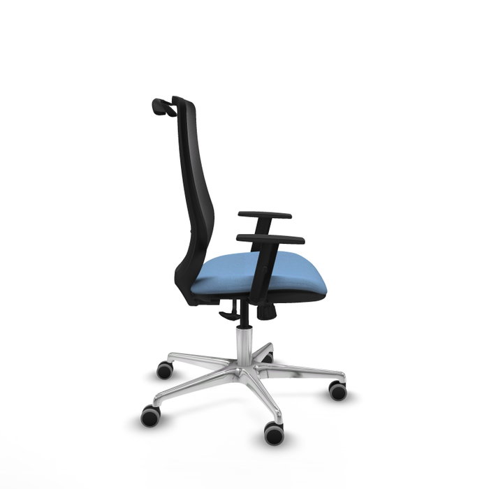 PIQUERAS Y CRESPO Silla de oficina Mardos con mecanismo Sincro, Azul cielo y Negro PIQUERAS Y CRESPO Silla de oficina Mardos con mecanismo Sincro, Azul cielo y Negro