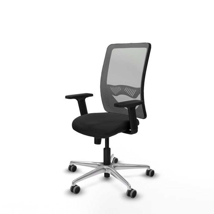 PIQUERAS Y CRESPO Silla de oficina Zulema con mecanismo Sincro, Negro y Gris PIQUERAS Y CRESPO Silla de oficina Zulema con mecanismo Sincro, Negro y Gris