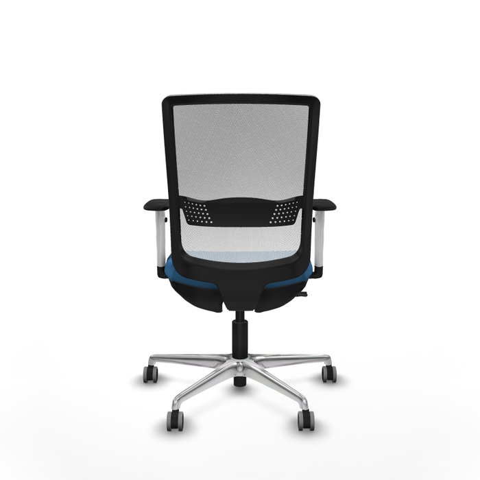 PIQUERAS Y CRESPO Silla de oficina Haches Azul claro y Blanco
