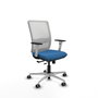 PIQUERAS Y CRESPO Silla de oficina Haches Azul claro y Blanco
