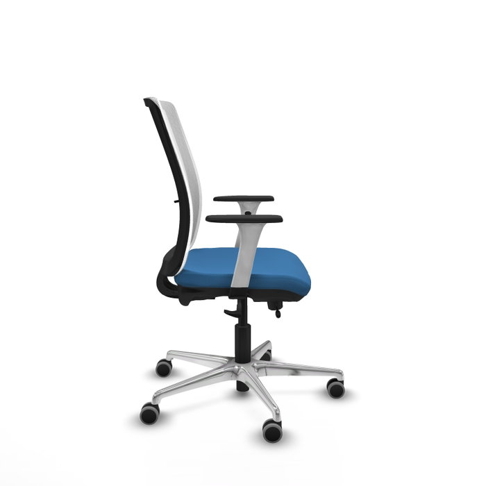 PIQUERAS Y CRESPO Silla de oficina Haches Azul claro y Blanco