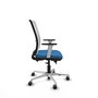 PIQUERAS Y CRESPO Silla de oficina Haches Azul claro y Blanco