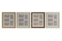 DKD Home Decor Marco Multifoto PS Cristal 34x2x38 para 5 Fotos