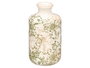 Giftdecor Jarrón Nonna Botella Verde Beige Blanco Cerámica 20.5 cm Alto x 10.5 cm Ancho (Set de 8)