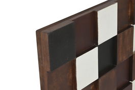 DKD Home Decor Decoracion Pared Moderno Natural Negro 4 x 90 x 90 cm