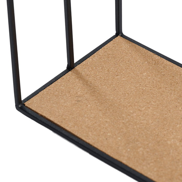 Day Juego De 2 Estantes Corcho-Metal Pared Grande 32x12 cm Pequeño 28x12 cm