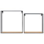 Day Juego De 2 Estantes Corcho-Metal Pared Grande 32x12 cm Pequeño 28x12 cm