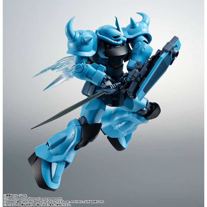 Tamashii Nations Robot Spirits A.N.I.M.E. Mobile Suit Gundam MS 08th Team - Figura Gouf Custom Pilotado por Norris Packard, Incluye Cañón Gatling, Escudo y Sable de Calor