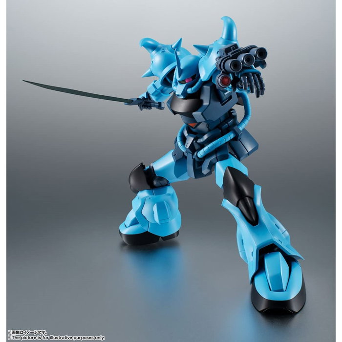 Tamashii Nations Robot Spirits A.N.I.M.E. Mobile Suit Gundam MS 08th Team - Figura Gouf Custom Pilotado por Norris Packard, Incluye Cañón Gatling, Escudo y Sable de Calor