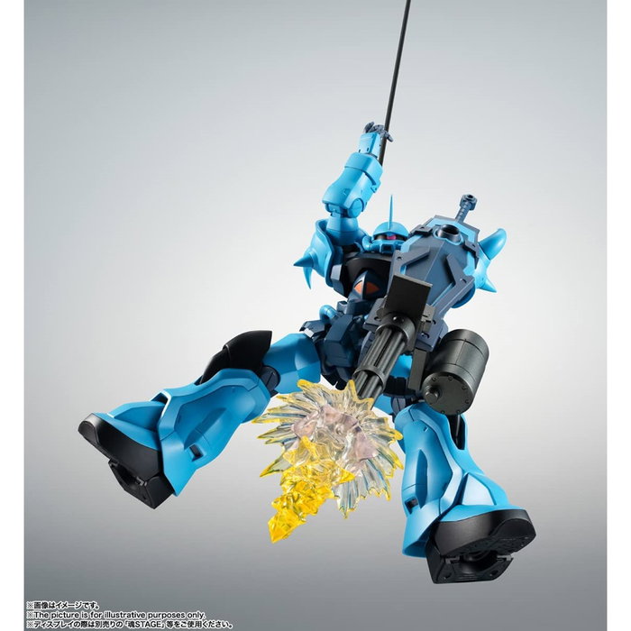 Tamashii Nations Robot Spirits A.N.I.M.E. Mobile Suit Gundam MS 08th Team - Figura Gouf Custom Pilotado por Norris Packard, Incluye Cañón Gatling, Escudo y Sable de Calor