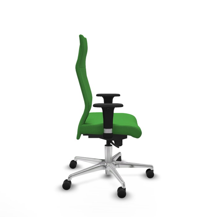 PIQUERAS Y CRESPO Sillón Albacete Verde con Mecanismo Sincro y Base de Aluminio