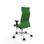PIQUERAS Y CRESPO Sillón Albacete Verde con Mecanismo Sincro y Base de Aluminio