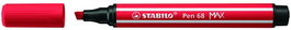 Rotulador Fibra Stabilo Pen 68 Max Carmin (Set de 5)
