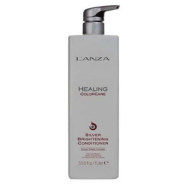 L'Anza Silver Brightening Conditioner Acondicionador Matizador para Cabello Blanco y Canoso 1000 ml