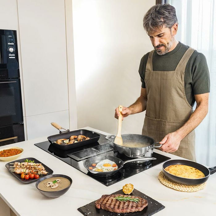 Placa de Inducción con Extractor integrado Cecotec Bolero Squad IH 4800 FullFlex80 7400 W