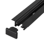 Carril Monofásico Empotrable para Focos LED 2M Negro