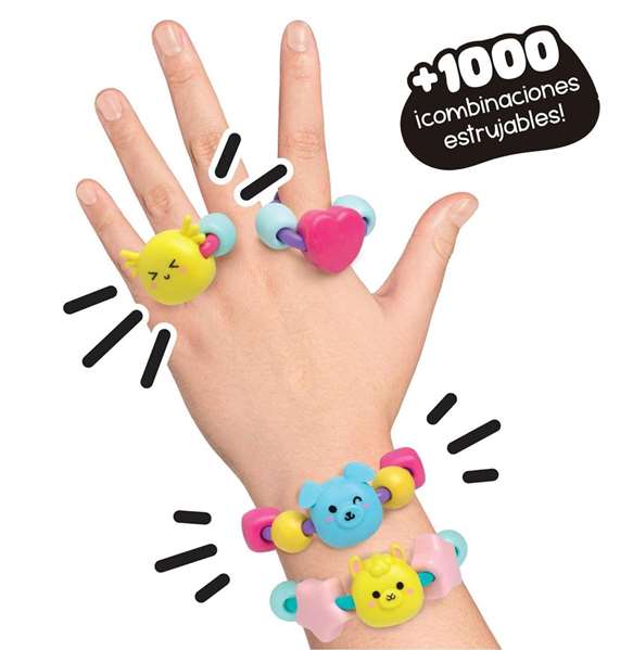 Bizak Estudio de Diseño Super Squeeze - Más de 1000 combinaciones estrujables - Incluye 10 personajes - Edad mínima 5 años Español