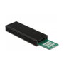 DeLOCK Caja externa combo USB Type-C para SSD M.2 NVMe PCIe o SATA, Negro