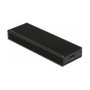 DeLOCK Caja externa combo USB Type-C para SSD M.2 NVMe PCIe o SATA, Negro