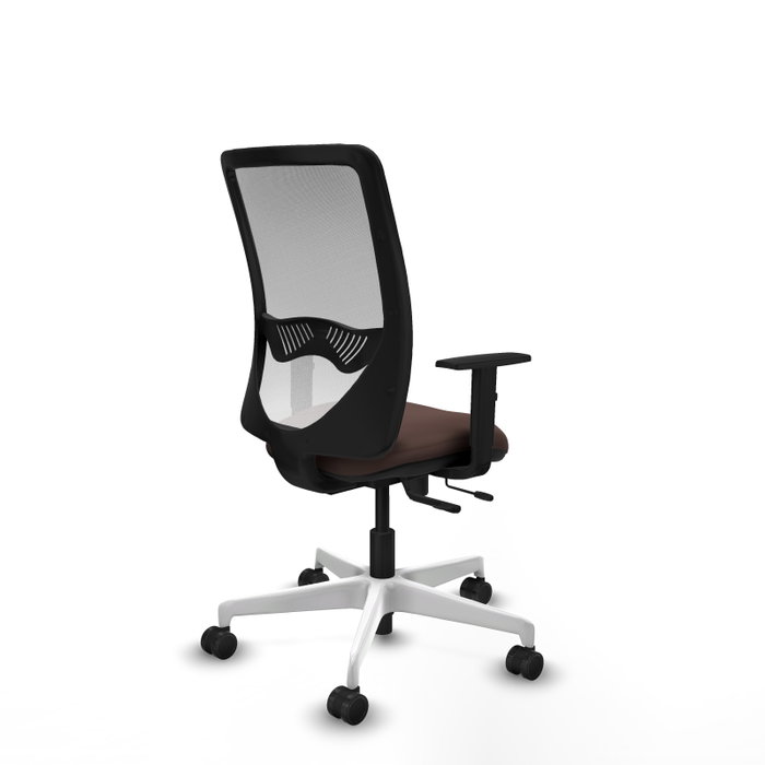 PIQUERAS Y CRESPO Silla de oficina Zulema Marrón oscuro y Blanco PIQUERAS Y CRESPO Silla de oficina Zulema Marrón oscuro y Blanco