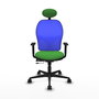 PIQUERAS Y CRESPO Silla de oficina Jorquera Verde y Azul