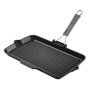 Staub Sartén de Parrilla Rectangular de Hierro Fundido 34x21 cm para Inducción, Negro