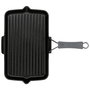 Staub Parrilla Rectangular Inducción 34x21cm Negro