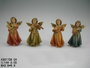 DKD Home Decor Figura Ángel Resina Multicolor 3.9 x 9.8 x 6 cm (4 Unidades)
