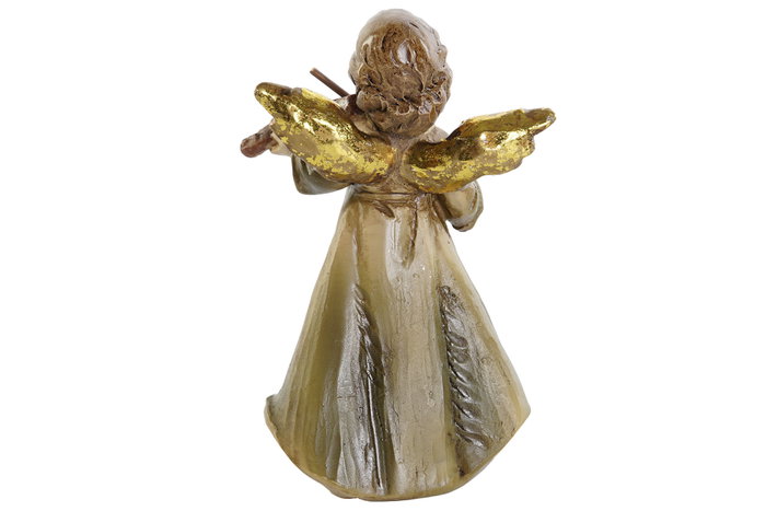 DKD Home Decor Figura Ángel Resina Multicolor 3.9 x 9.8 x 6 cm (4 Unidades)
