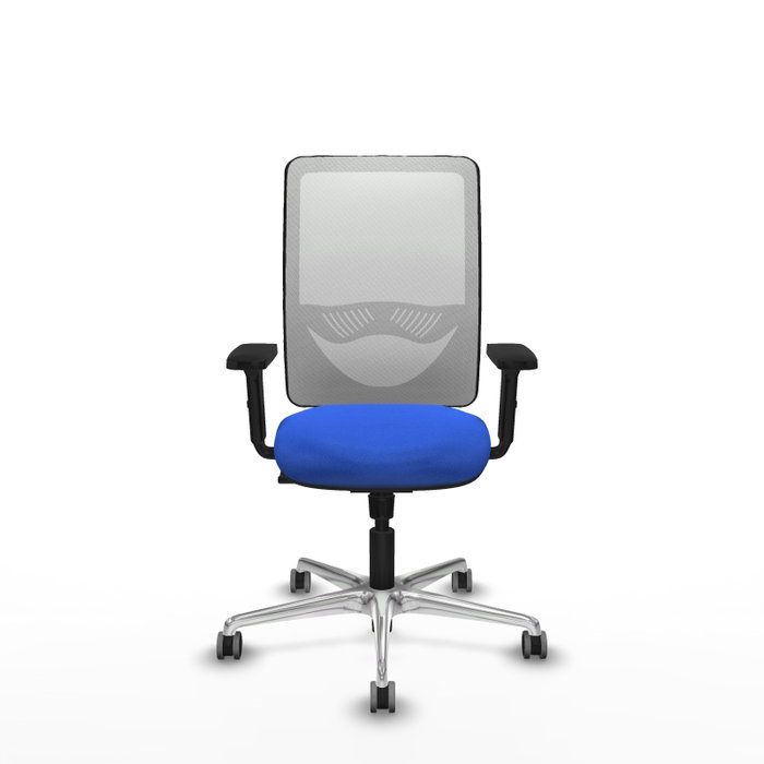 PIQUERAS Y CRESPO Silla de oficina Zulema con mecanismo Sincro, Azul y Blanco PIQUERAS Y CRESPO Silla de oficina Zulema con mecanismo Sincro, Azul y Blanco