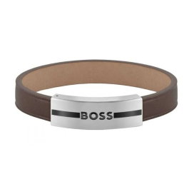 Boss Pulsera de Cuero Marrón 1580496M para Hombre