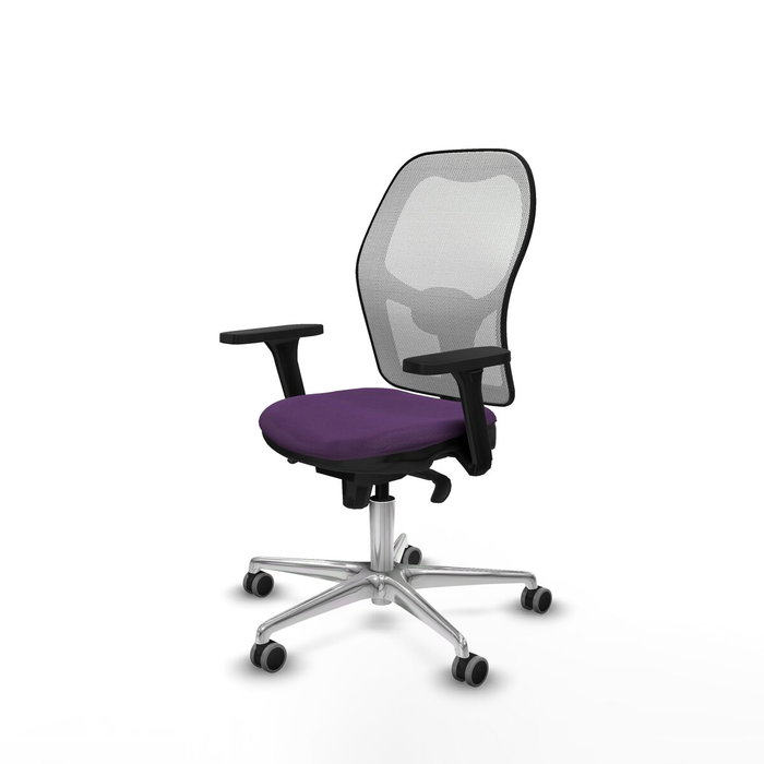 PIQUERAS Y CRESPO Silla de oficina Jorquera con mecanismo sincro, morado y blanco PIQUERAS Y CRESPO Silla de oficina Jorquera con mecanismo sincro, morado y blanco