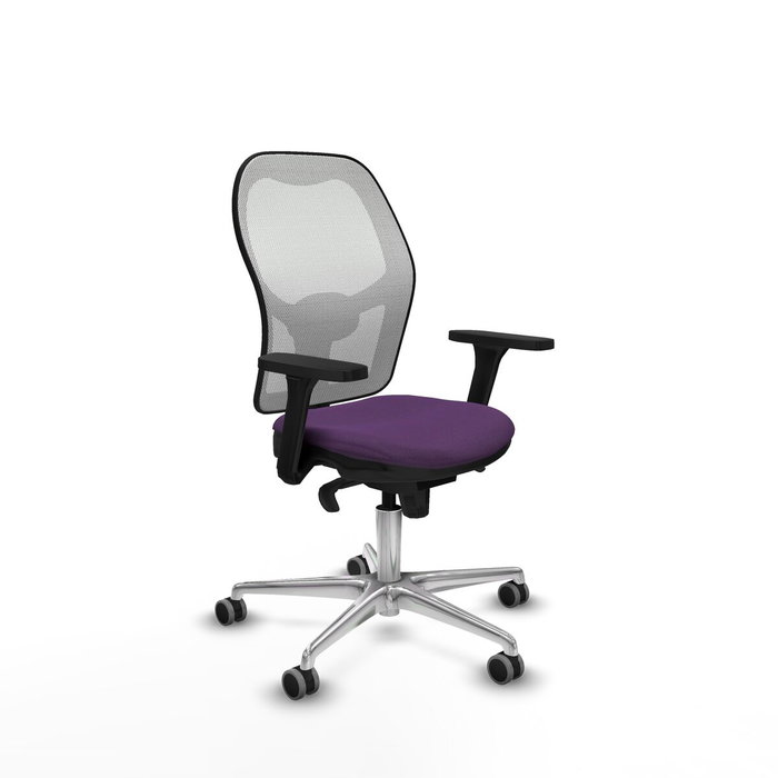 PIQUERAS Y CRESPO Silla de oficina Jorquera con mecanismo sincro, morado y blanco PIQUERAS Y CRESPO Silla de oficina Jorquera con mecanismo sincro, morado y blanco