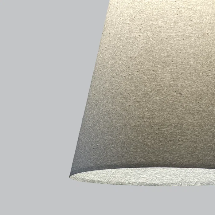 Lámpara Colgante "Shu" Blanco/Florón Negro/Cable Negro Artesanal Contemporánea