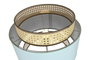 DKD Home Decor Lámpara de pie Rosamary Metal y Poliéster E27 Surtido de 2 unidades