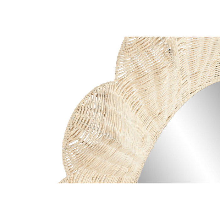DKD Home Decor Espejo Boho Natural 91 x 91 cm