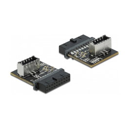 DeLOCK Adaptador de Cabezal de Pines Hembra a Interno Clave A Hembra 5 Gbps