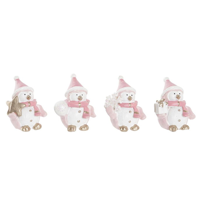 DKD Home Decor Figura de Resina Snowman Surtido de 4 Unidades DKD Home Decor Figura de Resina Snowman Surtido de 4 Unidades