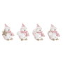 DKD Home Decor Figura de Resina Snowman Surtido de 4 Unidades