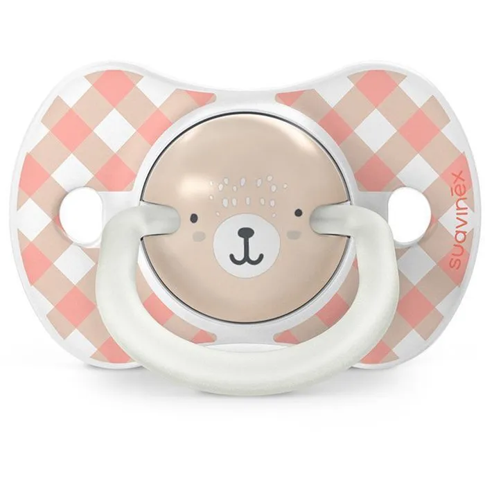 Suavinex SUA8426420904711 Pack de 2 Chupetes Simétricos Night&Day Wild&Free - SX Pro para Bebés de 6 a 18 meses en Color Rosa