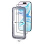 Vention Pack de 2 Protectores de Pantalla de Cristal Templado para iPhone 16 con Herramienta Antipolvo