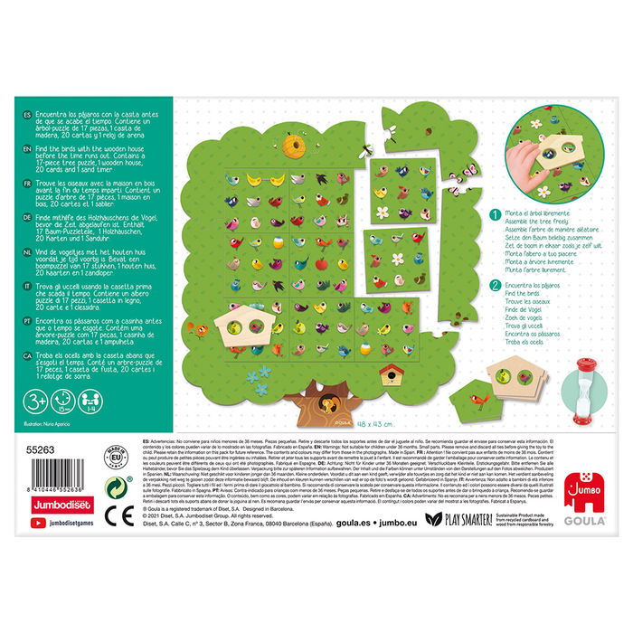 Goula Juego Educativo Pajaros y Arbol 55263 para +3 años