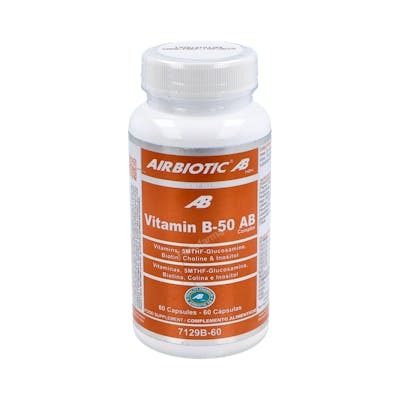 AIRBIOTIC Vitamin B-50 Complex 60 cápsulas AIRBIOTIC Vitamin B-50 Complex 60 cápsulas